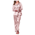 Women's Cotton Pajama Set – Soft Sleepwear with Long Sleeve Top & Pants